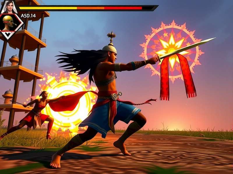 Mace Warrior Conqueror gameplay screenshot showing warrior in combat